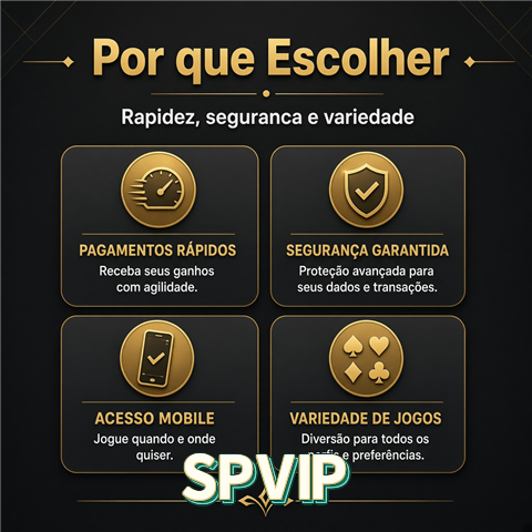 Por que escolher — rapidez, segurança e variedade